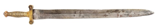 CONFEDERATE ARTILLERY SHORT SWORD RECOVERED FROM CRUM'S FORD.
