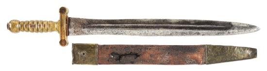 RARE MCELROY CONFEDERATE ARTILLERY SHORT SWORD/NAVAL CUTLASS RECOVERED FROM THE BATTLE OF SOUTH MOUN