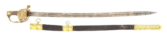 US NON-REGULATION MODEL OF 1847 OFFICER’S SWORD PRESENTED TO CAPTAIN GEORGE CLARK, 5TH NEW YORK.