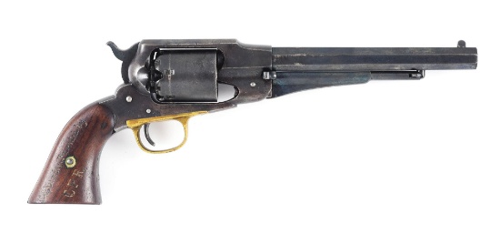 (A) WONDERFUL CAPTURED AND PRESENTED REMINGTON NEW MODEL REVOLVER FROM A DELAWARE TROOPER IN THE 9TH