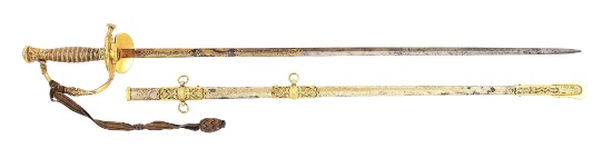 MODEL 1860 PRESENTATION SWORD OF CAPTAIN CHARLES W. ADAMS, 1ST MARYLAND, US VOLUNTEERS, SPANISH AMER