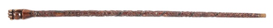A WONDERFUL BASEBALL, FIRE COMPANY, AND CIVIL WAR THEMED CANE.