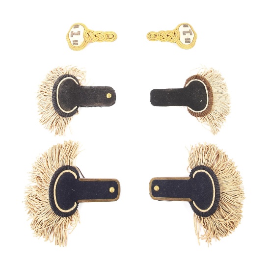 LOT OF 3: POST CIVIL WAR MARYLAND MILITIA EPAULETTES.
