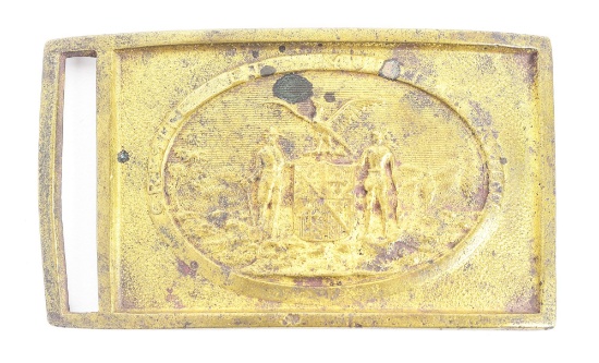 US CIVIL WAR MARYLAND RECTANGULAR BELT PLATE.