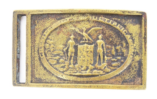 US CIVIL WAR MARYLAND RECTANGULAR BELT PLATE.