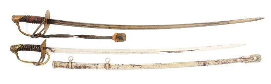 LOT OF 2: US INDIAN WARS M1872 CAVALRY SABERS.