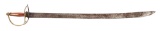 REVOLUTIONARY WAR BRASS HILTED AMERICAN CAVALRY SABER.
