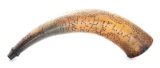 POWDER HORN OF ALEXANDER HURLBAT.