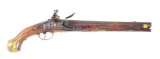 (A) I.I. BEHR FLINTLOCK COMMITTEE PISTOL.