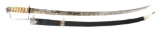 IDENTIFIED SILVER HILTED EAGLE POMMEL SWORD BY WILLIAM FARIS, WAR OF 1812 USE.