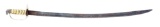 WILLIAM BALL HALLMARKED MARYLAND SILVER HILTED EAGLE POMMEL SWORD.