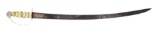 SILVER HILTED MARYLAND EAGLE POMMEL SWORD WITH PATRIOTIC BLADE INSCRIBED 