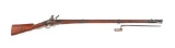 (A) MARYLAND BRANDED WATERS MODEL 1808 FLINTLOCK MUSKET DATED 1815 WITH BAYONET.