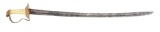 STANDISH BARRY MARKED EAGLE HEAD SWORD WITH AMERICAN LIGHT HORSE INSCRIBED BLADE.