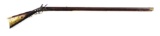 (A) INCISE CARVED FLINTLOCK KENTUCKY RIFLE SIGNED IM FOR JACOB METZGER.
