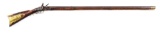 (A) INCISE CARVED FLINTLOCK KENTUCKY RIFLE SIGNED J METZGER.
