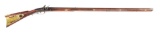 (A) EXTRA FINE RAISED CARVED FLINTLOCK KENTUCKY RIFLE SIGNED J METZGAR.