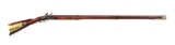 (A) EXTRA FINE FLINTLOCK KENTUCKY RIFLE STAMPED IM FOR JACOB METZGER.
