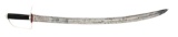 EARLY 19TH CENTURY JOHN LYNCH HALLMARKED SILVER HILTED SABER.