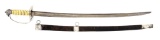 WILLIAM BALL ATTRIBUTED MARYLAND SILVER HILTED EAGLE POMMEL SWORD WITH SCABBARD.