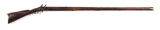 (A) RELIEF CARVED FLINTLOCK KENTUCKY RIFLE MARKED P. KEENER, BALTIMORE.