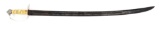 RICE AND RUTTER HALLMARKED SILVER HILTED SWORD WITH BALTIMORE STYLE EAGLE HEAD POMMEL.