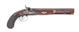 (A) A VERY GOOD HASLETT DUELING PISTOL.