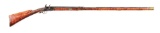 (A) FINE FLINTLOCK BUCK AND BALL RIFLE SIGNED JOHN DEMUTH.