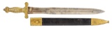WILLIAM HAHN MODEL 1832 FOOT ARTILLERY SHORT SWORD.