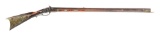 (A) HIGHLY CARVED PERCUSSION KENTUCKY RIFLE SIGNED 