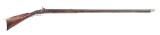 (A) RLIEF CARVED FLINTLOCK BUCK AND BALL KENTUCKY RIFLE SIGNED J. ERNST.