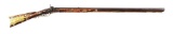 (A) HALF STOCK KENTUCKY PERCUSSION RIFLE SIGNED I SHUNK.