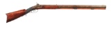(A) HALF STOCK PERCUSSION RIFLE MARKED A. MCCOMAS, BALTIMORE.