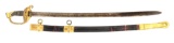 US M1850 FOOT OFFICERS SWORD CAPTURED AT BATTLE OF WINCHESTER BY JOHN C. CARROLL 1ST MARYLAND CAVALR