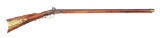 (A) SIGNED WILLIAM EVICK PERCUSSION KENTUCKY RIFLE WITH INSCRIPTION AND PRESENTATON FROM THE BATTLE