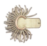 SILVER BULLION FRINGED EPAULET CAPTURED AT FIRST MANASSAS BY CAPT. CHARLES COLUMBUS EDELIN, FIRST MA