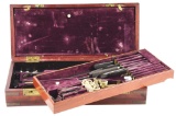 CASED OPERATING SET OF SURGEON F.W. PATTERSON, 17TH MISSISSIPPI, BARKSDALE’S BRIGADE AT GETTYSBURG.