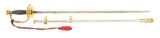 US CIVIL WAR M1860 STAFF OFFICER'S SWORD INSCRIBED TO MAJOR ROBERT G. KING, PURNELL LEGION INFANTRY.