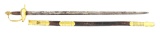 US 1834 PATTERN OFFICER’S SWORD OF MARYLAND GENERAL TENCH TILGHMAN.