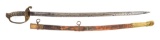 US CIVIL WAR M1850 FOOT OFFICERS SWORD PRESENTED TO CAPTAIN WILLIAM H. JORDAN, BALTIMORE MILITARY SC