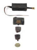 LOT OF 5: US CIVIL WAR AND POST CIVIL WAR LEATHER GEAR.