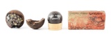 LOT OF 3: CIVIL WAR CANNONBALLS AND BRICK FROM FORT MCHENRY.