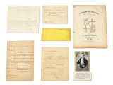 LOT OF CIVIL WAR MARYLAND CONFEDERATE-RELATED DOCUMENTS.