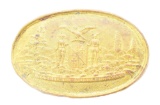 US CIVIL WAR MARYLAND OVAL BELT BUCKLE.
