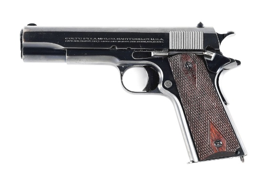 (C) COLT GOVERNMENT MODEL SEMI-AUTOMATIC PISTOL (1920).