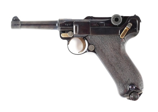(C) DWM BULGARIAN M1911 CONTRACT LUGER SEMI AUTOMATIC PISTOL.
