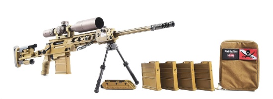 (M) UNITED ALPINE MANUFACTURED FNH BALLISTA BOLT ACTION RIFLE WITH VORTEX RAZOR SCOPE AND CASE.