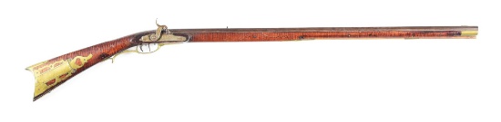 (A) SOMERSET COUNTY PERCUSSION LONG RIFLE BY DUNMEYER.