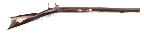 (A) J. HARDER HALF STOCK PERCUSSION RIFLE.