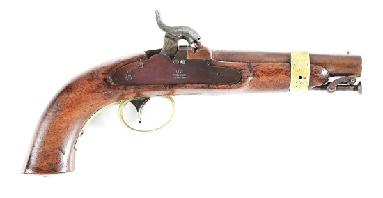 (A) DERINGER MODEL 1842 PERCUSSION PISTOL.